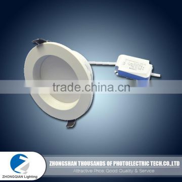 Custom power 10W 50lm/w PC round shell led downlight