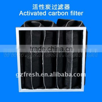 HOT SALE Activated carbon bag filter for air conditioner,activated carbon pocket filter ( factory)