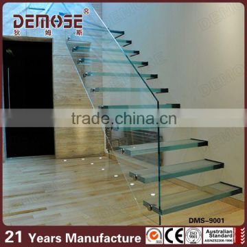 Sale models of glass stair /railing for second floor systems