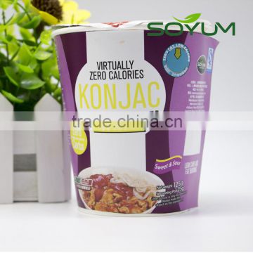 Konjac Fettuccine Noodles with Low Sugar for EU Countries