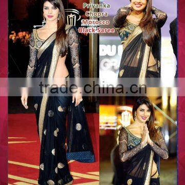 Piggy Chops Designer Net Saree