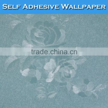 6302 Cheap Price PVC Material Film Flowers Interior 3D Wallpaper