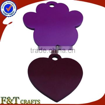 Cheap stainless steel bone shaped heart shaped online dog tag maker