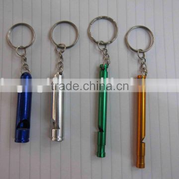 metal whistle key ring