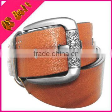 Screw Cutting Size Good Quality Faux Leather Men's Belt