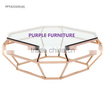 home furniture hotel furniture tempered glass top dining room coffee tables