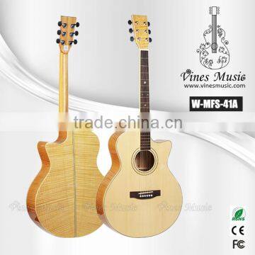 41 inch cutaway good starter chinese acoustic guitar(W-MFS-41A)