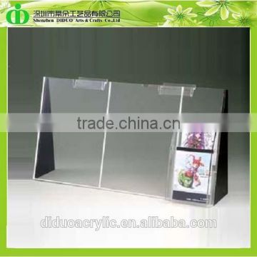 DDE-B182 Trade Assurance Shenzhen Factory Wholesale Slat Wall Acrylic Brochure Holder