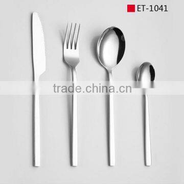 Modern design 18/10, 18/0 16pcs, 20pcs, 24pcs flatware place setting with many patterns