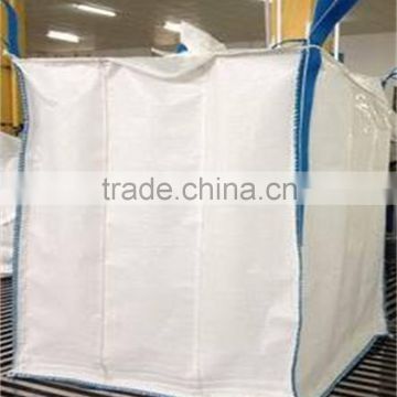 Wholesale high quality PP big bag/FIBC bag/ super sack for 1500kg, top open, bottom plain , pallet, 100% new virgin resin, China