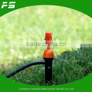 Adjustable 8-Hole Micro Drip Irrigation Sprinkler On Stake