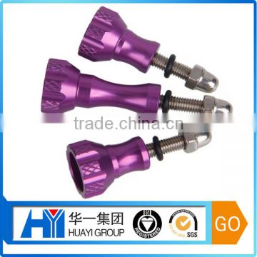 custom high quality purple anodized aluminium bolt and nut manufacturer