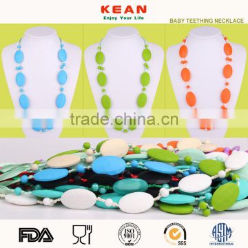 New Design 100% Food Grade Silicone Necklace Teether
