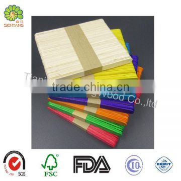 colored wood round Diy popsicle craft stick