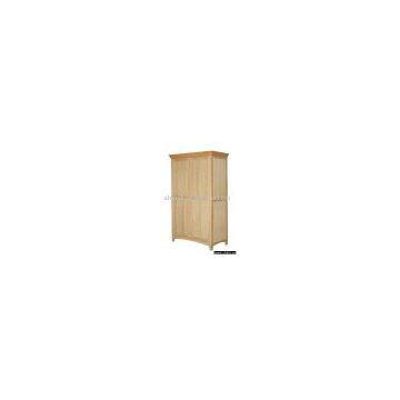 Wooden Solid Oak 2-door Wardrobe