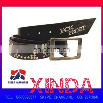 Stylish Pattern High-quality PU Leather Belt for Your Garment at Factory Price, 3mm Thickness