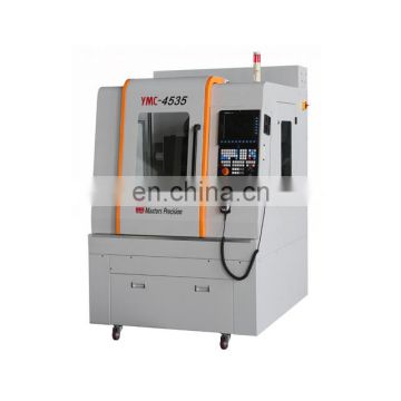Small size 30000rpm high speed 220v single phase cnc milling machine center with low cost YMC-4535 others Voltage optional