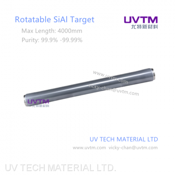 SiAl target UVTM alloy target for magnetron sputter coating SiO2 SiN4 nano thin film