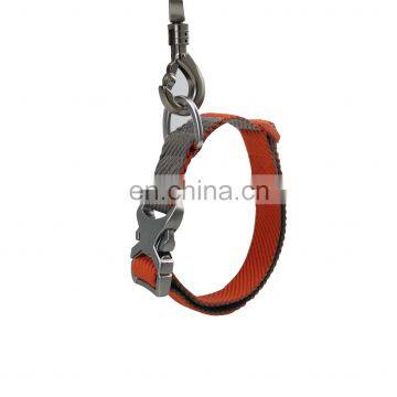 High-end and elegant dog collar with metal buckle ,soft and comfortable touch