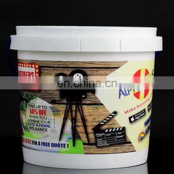 Hot Sale Custom Color 3 L salad Oil Plastic Buckets With Lid And Handle