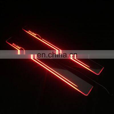 Led Door Sill Plate Strip Welcome Light Pathway Accessories for Baleno dynamic sequential style