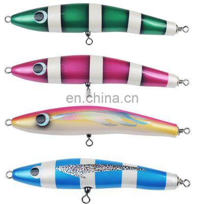 New design 65G 18CM fishing lure hard fishing lures poppers saltwater wooden popping lure