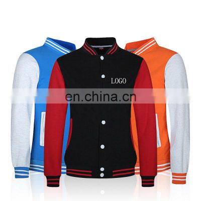 Factory wholesale men and women couples couples wear stand-up collar sweater long sleeve overalls baseball uniform custom jacket