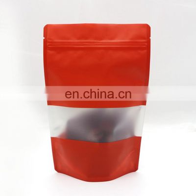 customized sleeve packaging bags matte ziplock standup pouch plastic bag for socks packing