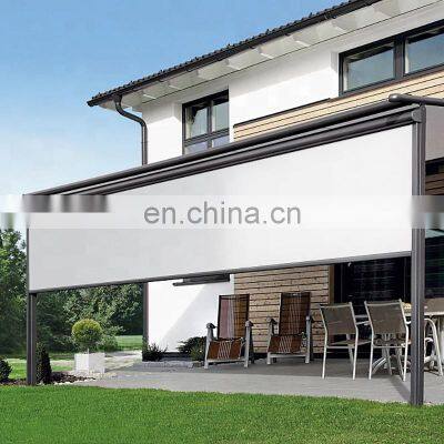 Waterproof Windproof Rolling Sun Shades, Exterior External Electric Waterproof Shading Awning Blinds Shades