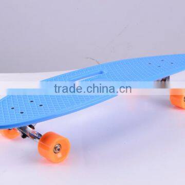 long candy color handle off road plastic skateboard