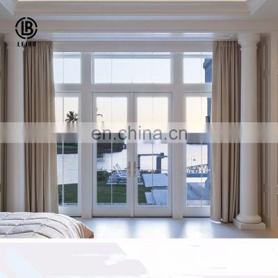 Wholesale White UPVC French Double Glass Casement Door for Terrace