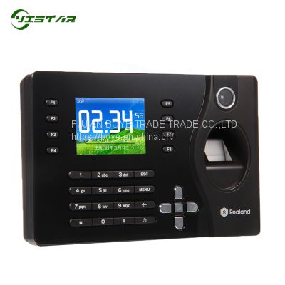 Realand Fingerprint Time Attendance Time Clock With RFID Card Reader A-C081 P2P Cloud Service Biometric Time Recorder