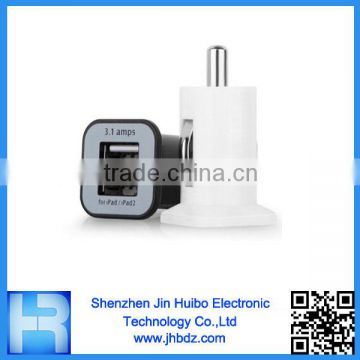 2013 Best Selling 5v 3100mA Micro Dual USB Auto/Vehicle Charger Suitable for Tablet PC By Jin Huibo