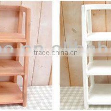 2015 newest White Vintage Handmade Wooden Display Shelf