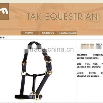 Padded Horse Leather Halter