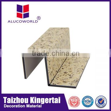 Alucoworld Hot sale super peeling strength decorative stone wall panels acm board foam cladding systems
