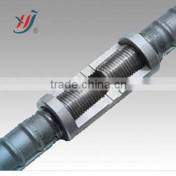 Taper postional rebar coupler,Tapered threaded rebar coupler for 10-57mm