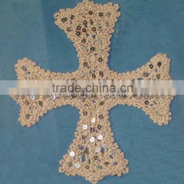 lace motif gold for garment