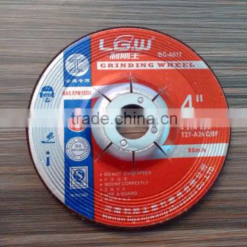 498 LGW 4 inch 100*6*16 2.5 nets grinding wheel for STAINLESS STEEL