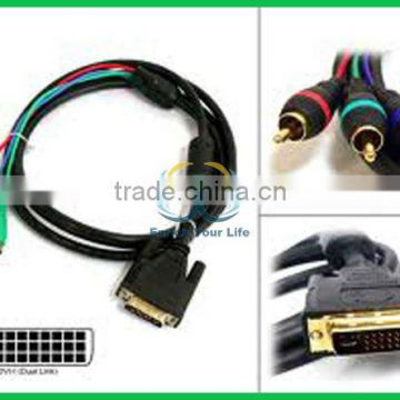 DVI to RCA*3 Cable