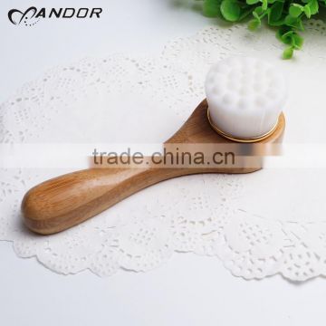 Wholesale beauty supply distributor synthetic bristle bamboo facial brush