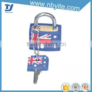 mini padlock with keys pvc surface waterproof lock cover