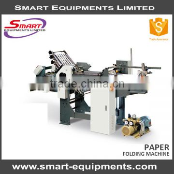 semi-automatic paper leaflet folding machine
