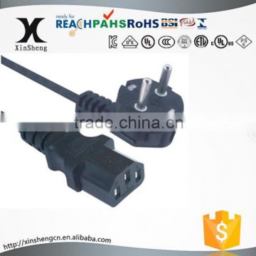 2 pin female male power cord connector