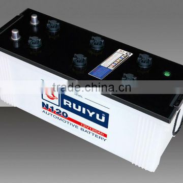 dry charge battery manufacturer N120 dry batteries for cars 12V120AH