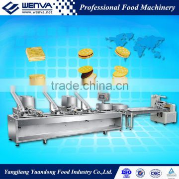 Full automatic 3+2 Biscuit Sandwiching connected Packaging machine