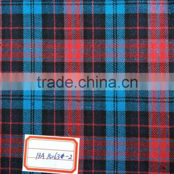 Cotton check fabric design fabric open end woven fabric factory price