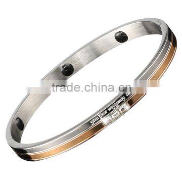 P083 Noproblem FDA stainless steel friendship fashion jewelry crystal charm power hygienic bracelet