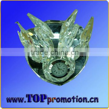 decoration crystal glass clock craft 16111497