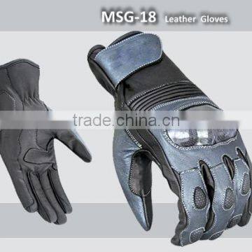 Unique Design Motorcycle Leather Gloves PW-MSG18